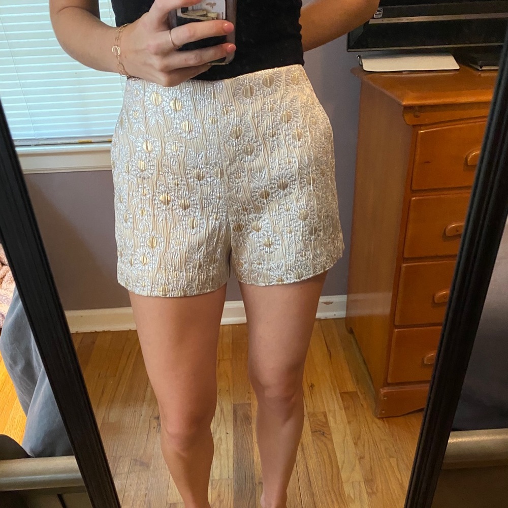 Trina Turk Metallic lined shorts